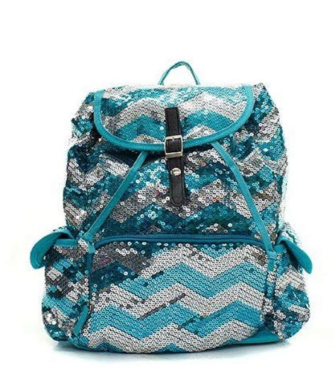 Chevron Sequin Backpack Aqua Awesome Product Click The Item Shown
