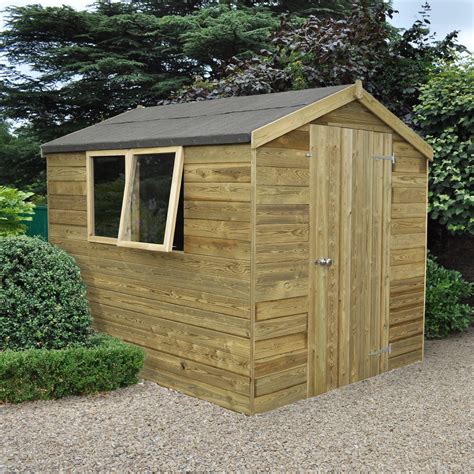 8x6 Apex Tongue And Groove Wooden Shed Departments Tradepoint