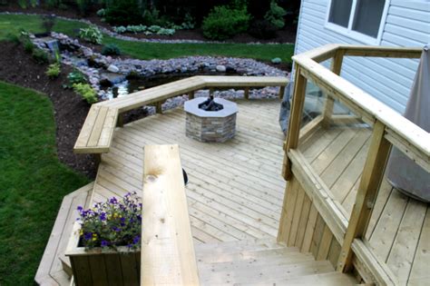 I have now read online how to clean up the ashes. MULTILEVEL PRESSURE TREATED DECK WITH GLASS RAIL, HALIFAX