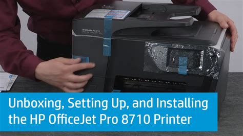 Choose your printer model while the hp officejet pro 8710 setup driver configuration is prompted. Unboxing, Setting Up, and Installing the HP OfficeJet Pro 8710 Printer | HP OfficeJet | HP - The ...