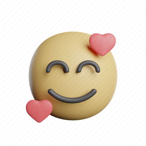 Emoticon Hug Emoji Face Emotion Smiley Expression 3d Illustration