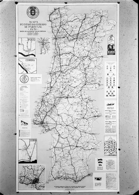 Mapa De Estradas De Portugal Acp Mapa Região