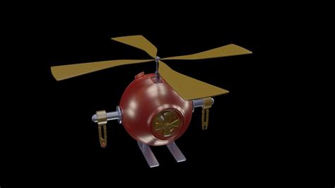 Robot Helicopter 3d Model Cgtrader