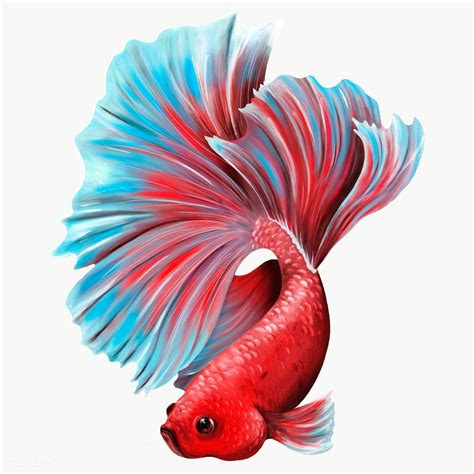 Colorful Betta Fish Design Element Premium Image By Te