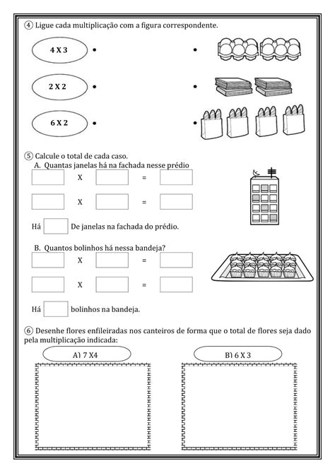 Atividade De Matematica 2 Ano Multiplicação Simples Learnbraz