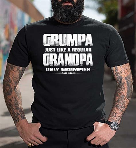 Funny Grandpa Shirt Grumpa Funny Grandpa Shirts Grandpa Etsy