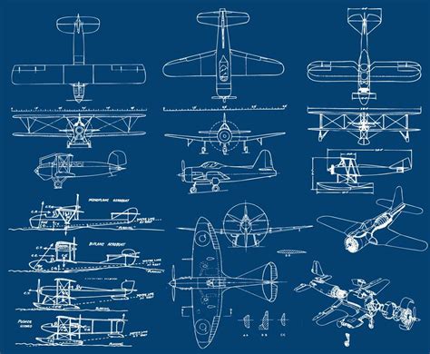 Detailed Aircraft Blueprints