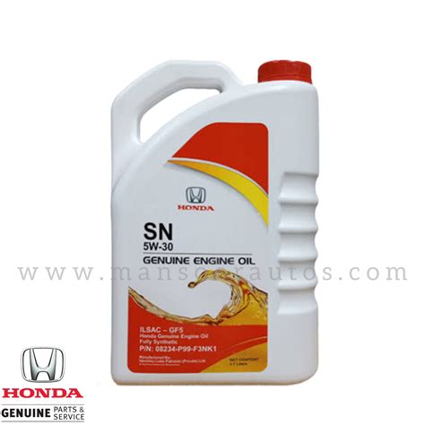 Genuine Honda Engine Oil 5w 30 Sn