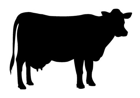Dairy Cow Silhouette At Getdrawings Free Download