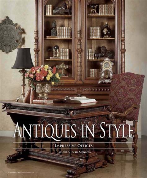 Buy top selling products like tov furniture kupa etagere/bookcase in antique brass and linon kinley office chair. Antiques in Style ~ Impressive Offices | Antiques in Style
