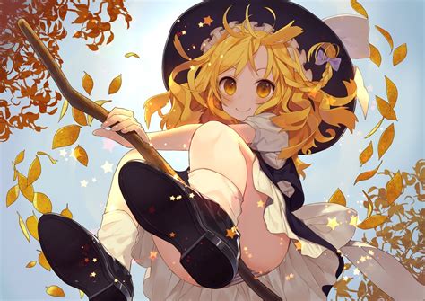Wallpaper Illustration Anime Touhou Cartoon Feet Witch Shoes