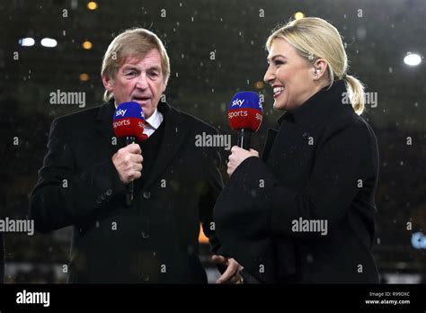 Sky Sports Presenter Kelly Cates Right And Sir Kenny Dalglish Before