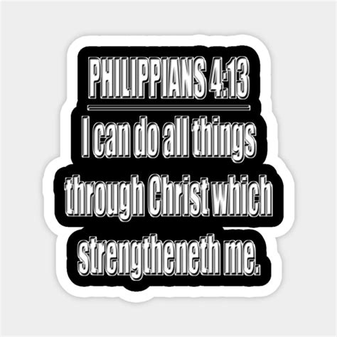 philippians 4 13 king james version kjv bible verse typography philippians 4 13 magnet