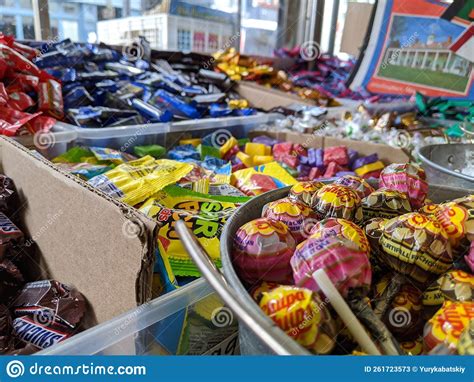 Various Kinds Of Sweets In The Store Editorial Stock Photo Image Of