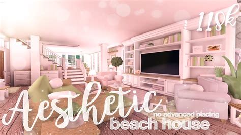 Bloxburg Aesthetic Beach House No Advanced Placing Youtube