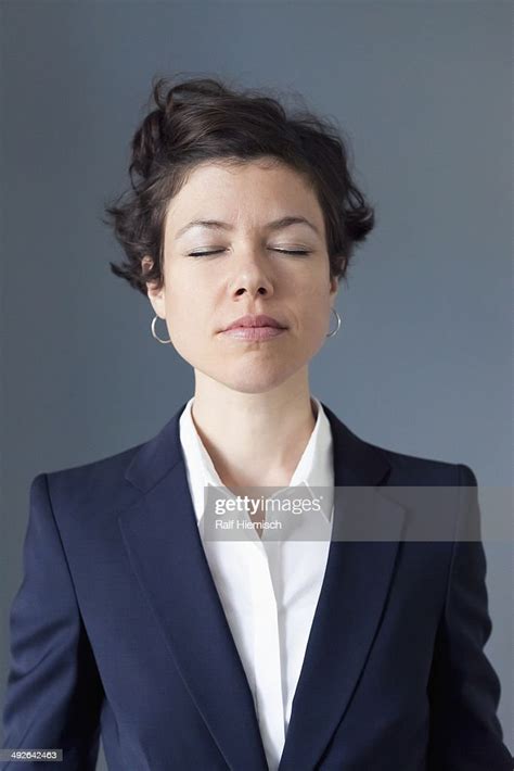 mid adult woman with eyes closed closeup photo getty images