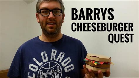 Barrys Cheese Burger Challenge Youtube