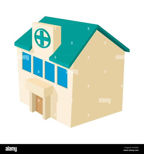 Hospital Building Icon Cartoon Style Stock Vector Image And Art Alamy