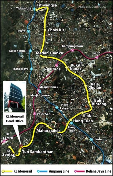 Jalan thamby dollah 260 m. KL Monorail - Light Transit Train In Kuala Lumpur ...