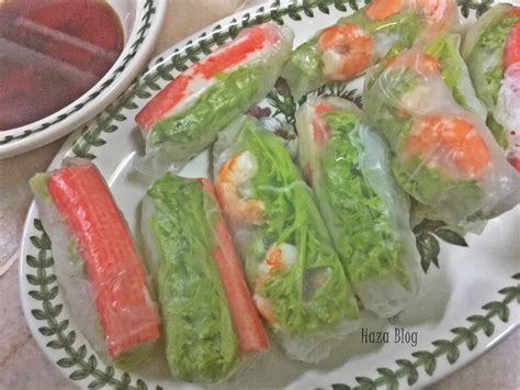 These vietnamese spring rolls are fresh, not fried! Vietnamese Roll ~ resepi ~ mommyHaza Story
