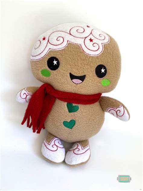 Gingerbread Plush Gingerbread Doll Soft Toy Christmas Etsy