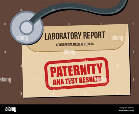 Paternity testing concept. DNA test results. Genetic laboratory DNA
