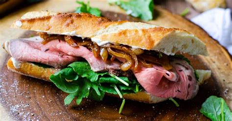 Scatter the leftover prime rib over top of the potatoes and onions before sliding under the broiler for 3 to 4 minutes or until the beef starts to brown a little. Prime Rib Sandwich with Horseradish Sauce | Recipe | Prime rib sandwich, Rib sandwich, Leftover ...