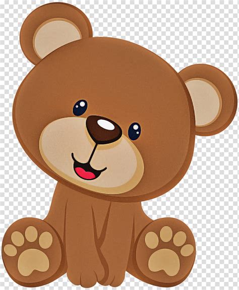 Teddy Bear Cartoon Brown Bear Nose Toy Animal Figure Animation