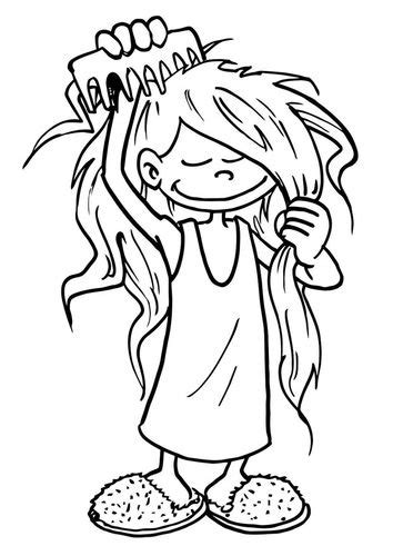 Printable jasmine brushes her black hair coloring page coloringanddrawings.com provides you with the opportunity to color or print your jasmine brushes her black hair drawing online for free. Coloring page to comb one's hair - img 19194. | Páginas ...