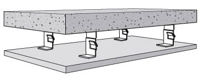 Ceiling panels with beaded profile. MFCEIL-H Fixed Ceiling Mounting System