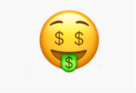 Money Face Emoji Moneyeyes Eyes Iphone Sticker Random Emoji Dollar