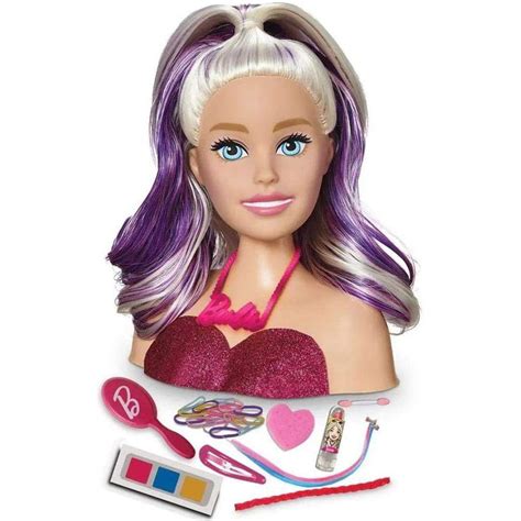 Busto Com Maquiagem Barbie Styling Head Hair Pupee Boneca Barbie Magazine Luiza