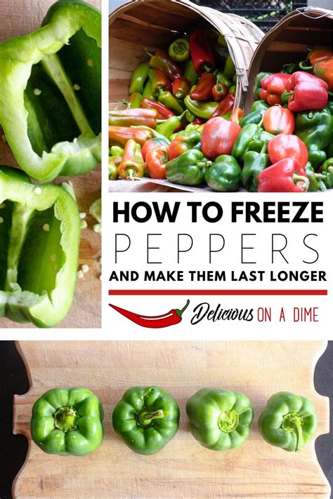 How To Freeze Peppers Save Money On Groceries In 2020 Freezing