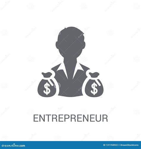 Entrepreneur Icon Trendy Entrepreneur Logo Concept On White Background