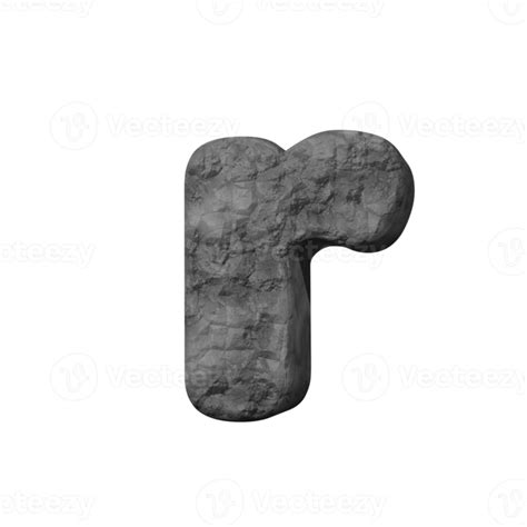 Free Stone Text Effect Letter R 3d Render 16316748 Png With