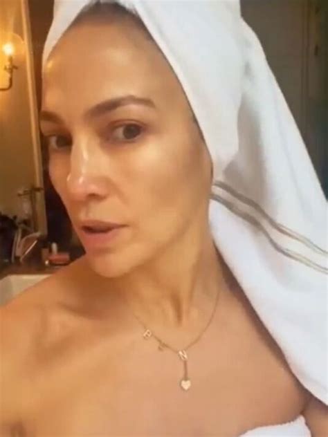 Jennifer Lopez 53 Stirs Frenzy As She Models Ben Necklace In Nothing But A Towel Celebrity