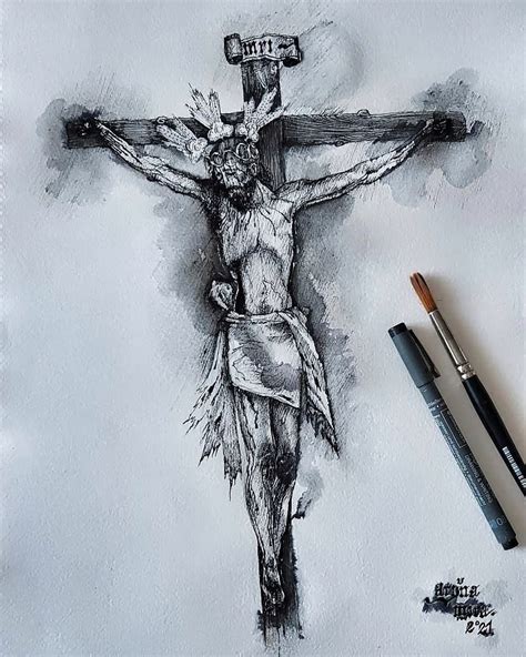 Top 196 Imagen Dibujos De Cristo A Lapiz Expoproveedorindustrialmx