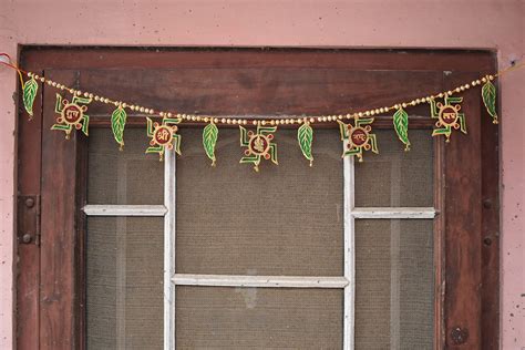 Buy Vidha Impex Toran For Door Hanging Bandarwal Shubh Labh Fancy Metal