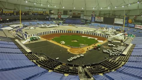 Installation of shaw sports turf was just completed on one of the park's baseball/softball fields. Tampa Bay Rays Shaw Sports Turf Time Lapse Video - YouTube