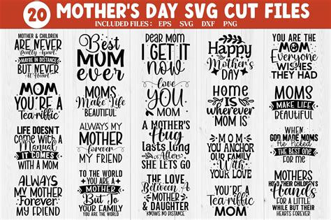 Mothers Day Svg Bundle Illustrations Creative Market