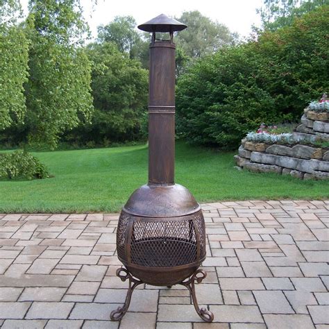 Oakland Living Cast Iron Outdoor Wood Burning Fireplace At