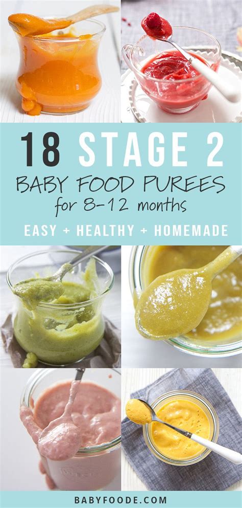 These colorful homemade combination purees are full of flavor, nutrients and are a fun way for baby to experience the wonderful world of food, one which they will never forget. 18 Stage 2 Baby Food Purees (That Baby Will Actually Eat ...
