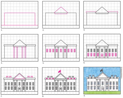 Draw The White House · Art Projects For Kids