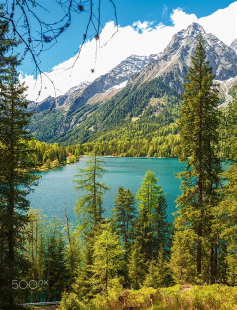 Turquoise Base Antholzer See Lago Di Anterselva Also Called