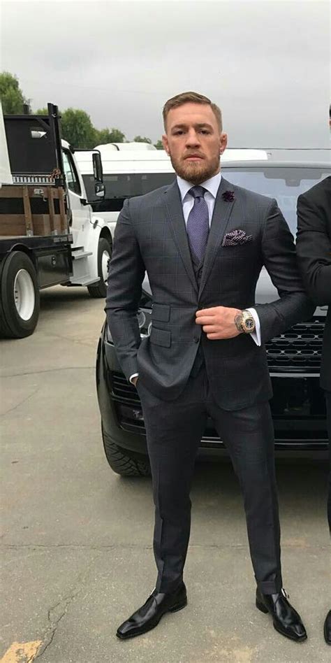 Mcgregor Grey Suit Conor Mcgregor Ufc Clothing Branding
