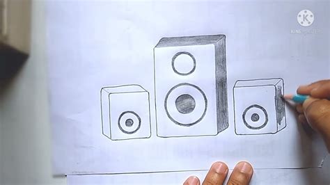 How To Draw Speaker Step By Step Easily Youtube