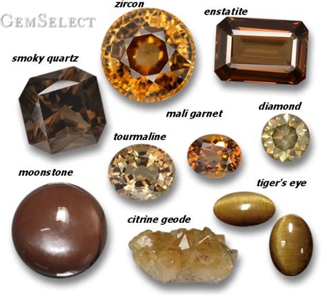 Beautiful Brown Gemstones Brown Gemstone Gemstones Crystals And
