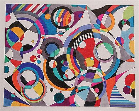 Eye Candy 3 Abstract Geometric Painting By Famous American Artist Bruce
