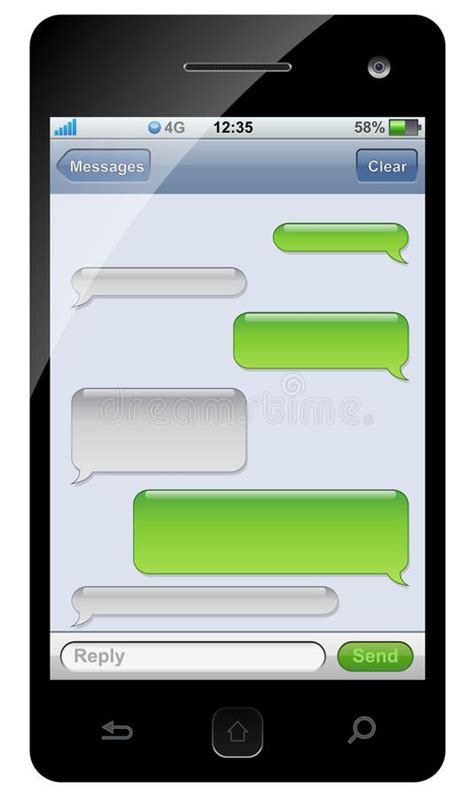 Smartphone Sms Chat Template With Copy Space Sponsored Chat Sms Smartphone Space