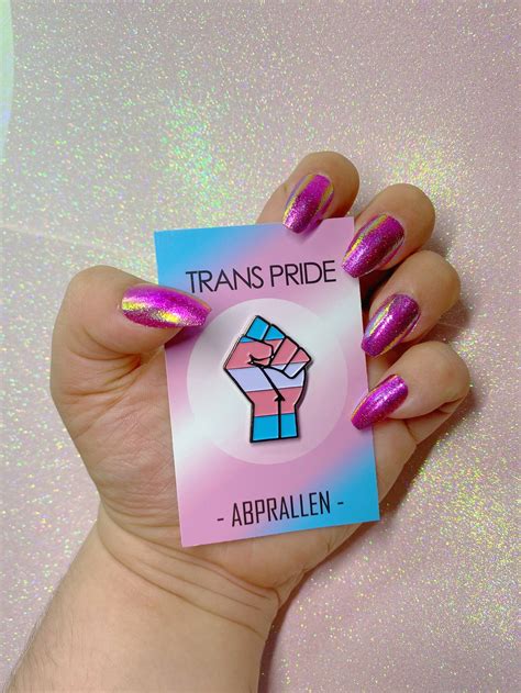 Transgender Pride Emaille Pin Trans Pride Etsy